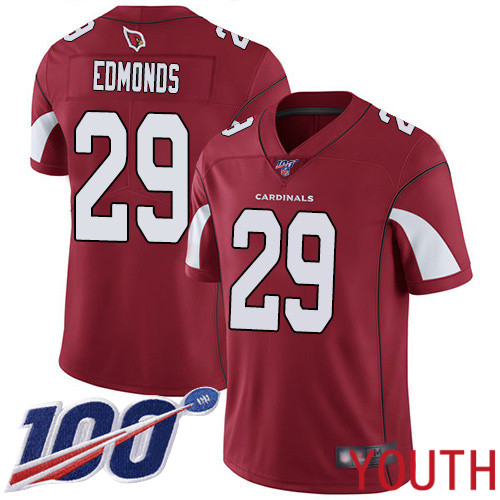 Arizona Cardinals Limited Red Youth Chase Edmonds Home Jersey NFL Football #29 100th Season Vapor Untouchable->youth nfl jersey->Youth Jersey